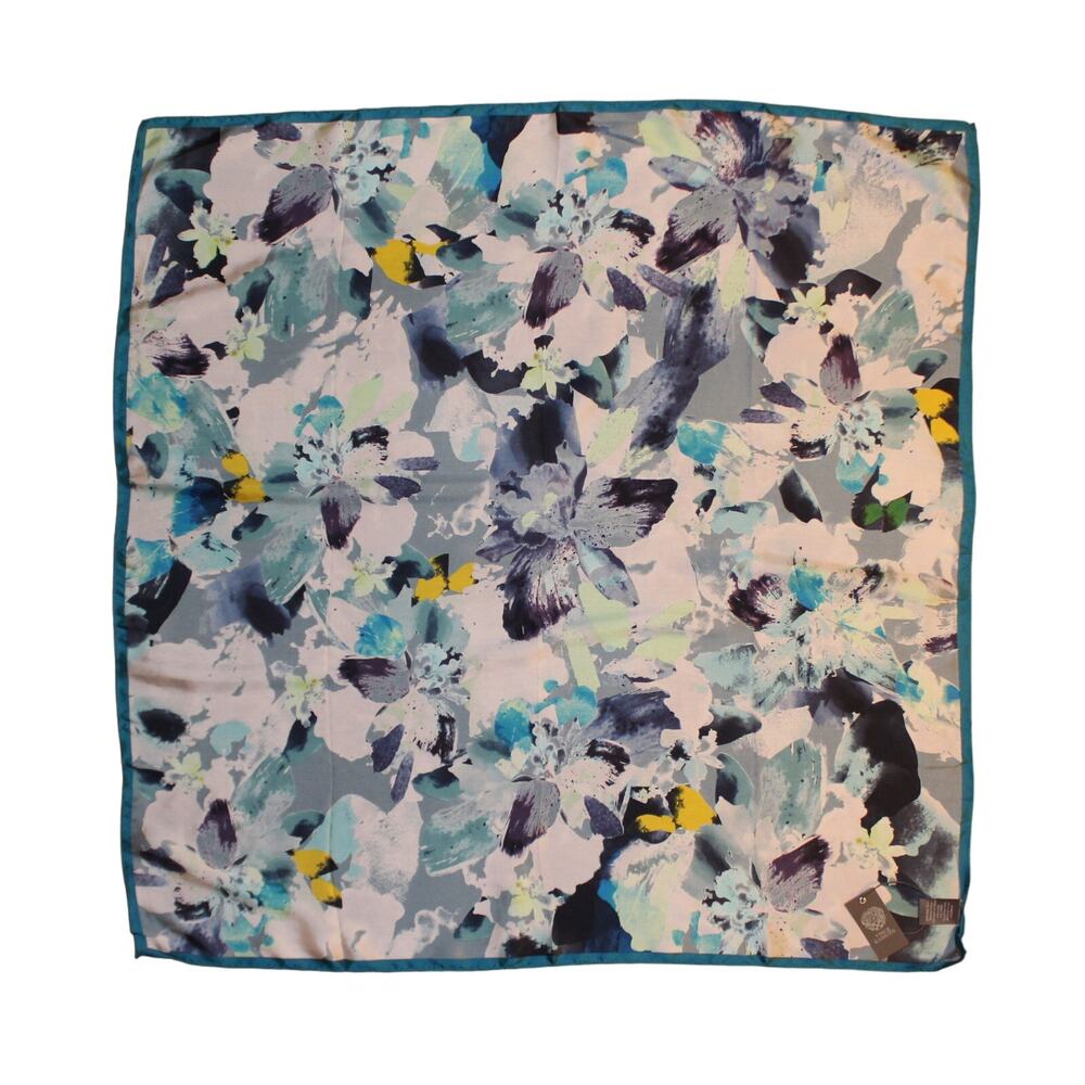 Vince Camuto Floral Smash 100% Silk 36" Square Scarf #VC2385